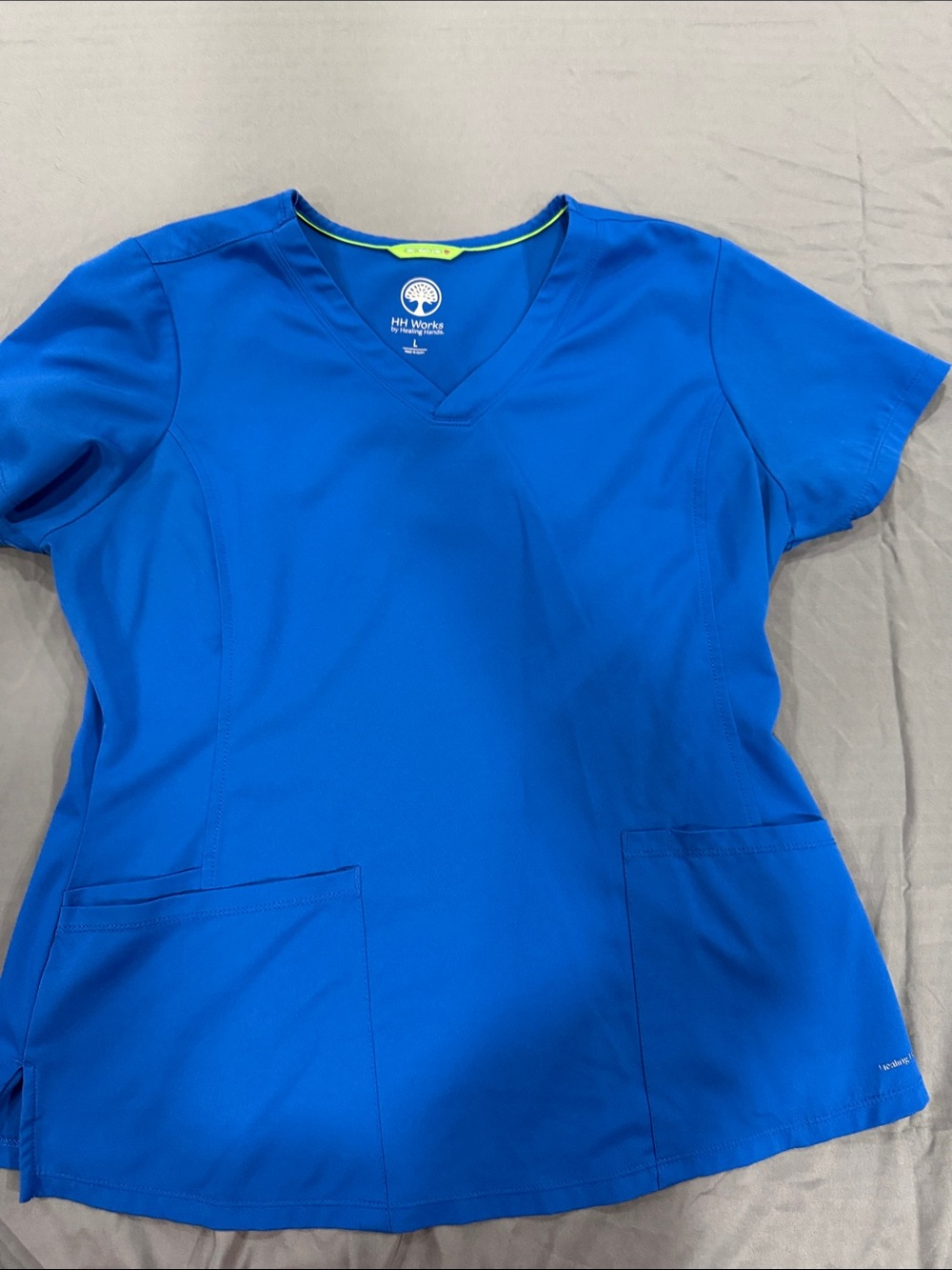 Healing Hands royal blue top